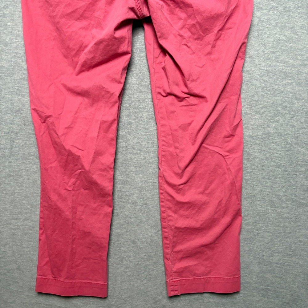 Polo Ralph Lauren Red/Pink Preppy Chino Pants Stretch Straight‎ Fit  Mens 38X32 - Picture 7 of 8